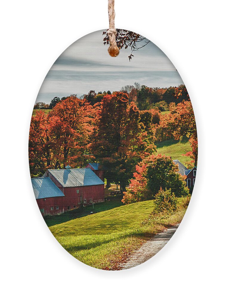 Jenne Farm Ornament featuring the photograph Wandering Down The Road by Jeff Folger