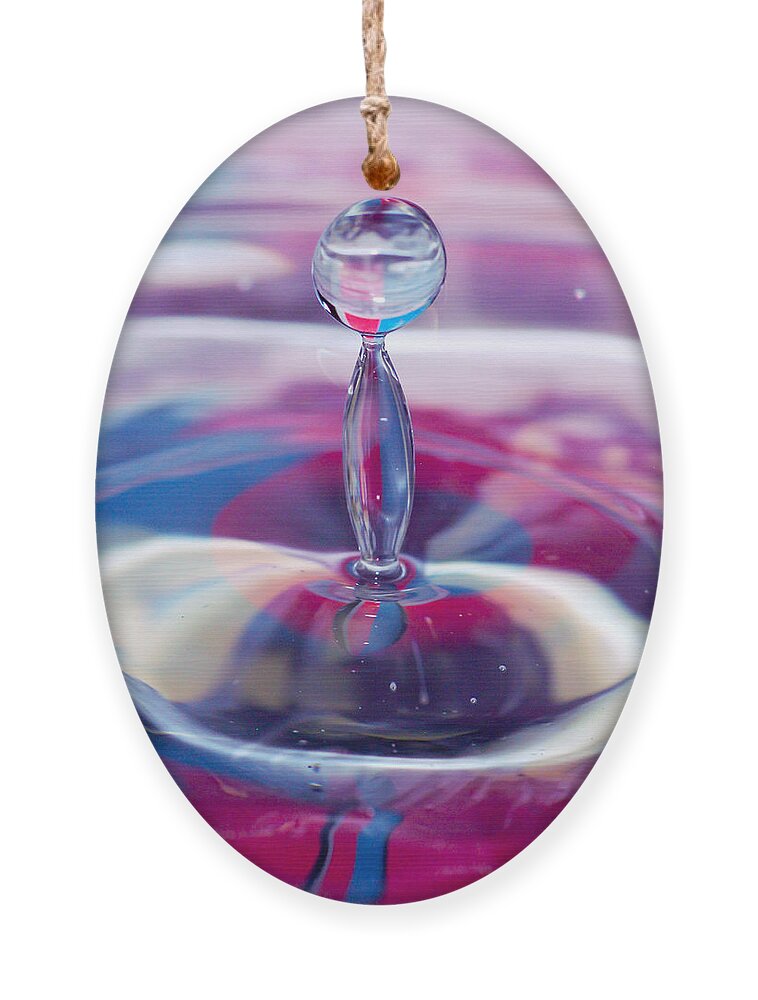 Water Drop Ornament featuring the photograph Water Splash Bead by Crystal Wightman
