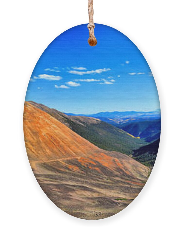 Webster Pass Colorado Ornament featuring the photograph Webster Pass Colorado by OLena Art by Lena Owens - Vibrant DESIGN