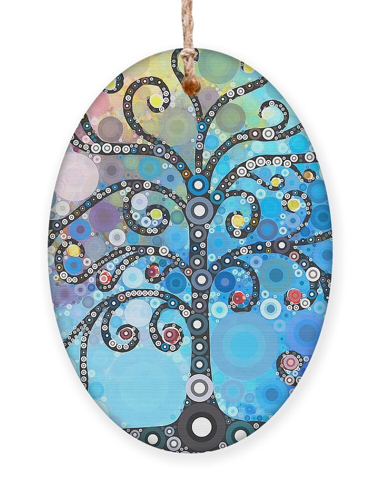Digital Ornament featuring the digital art Whimsical Tree by Linda Bailey