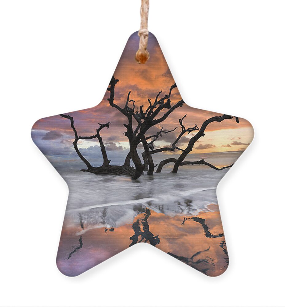 Clouds Ornament featuring the photograph Wildfire by Debra and Dave Vanderlaan