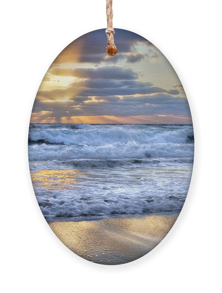 Clouds Ornament featuring the photograph Window To Heaven by Debra and Dave Vanderlaan