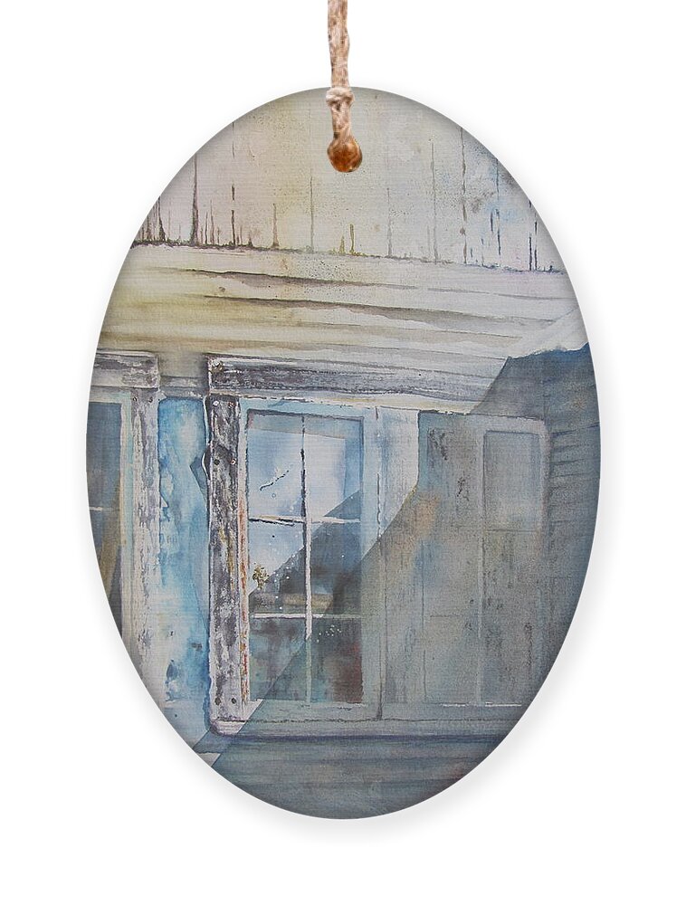 Windows Ornament featuring the painting Windows by Amanda Amend