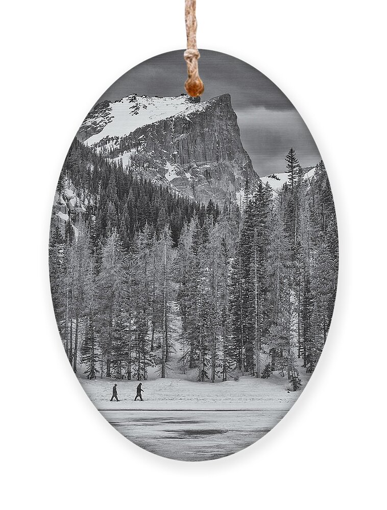 Snow Ornament featuring the photograph Winter Hike by Darren White