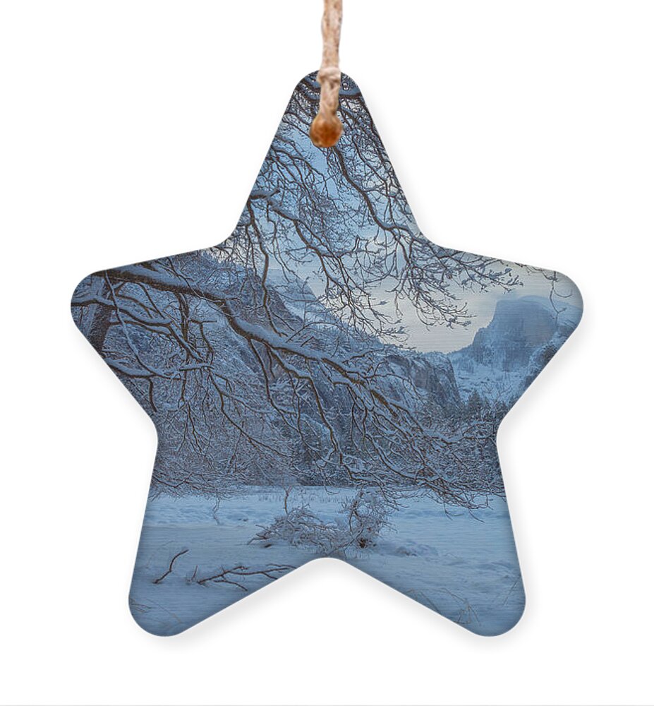 Landscape Ornament featuring the photograph Winter in Yosemite by Jonathan Nguyen