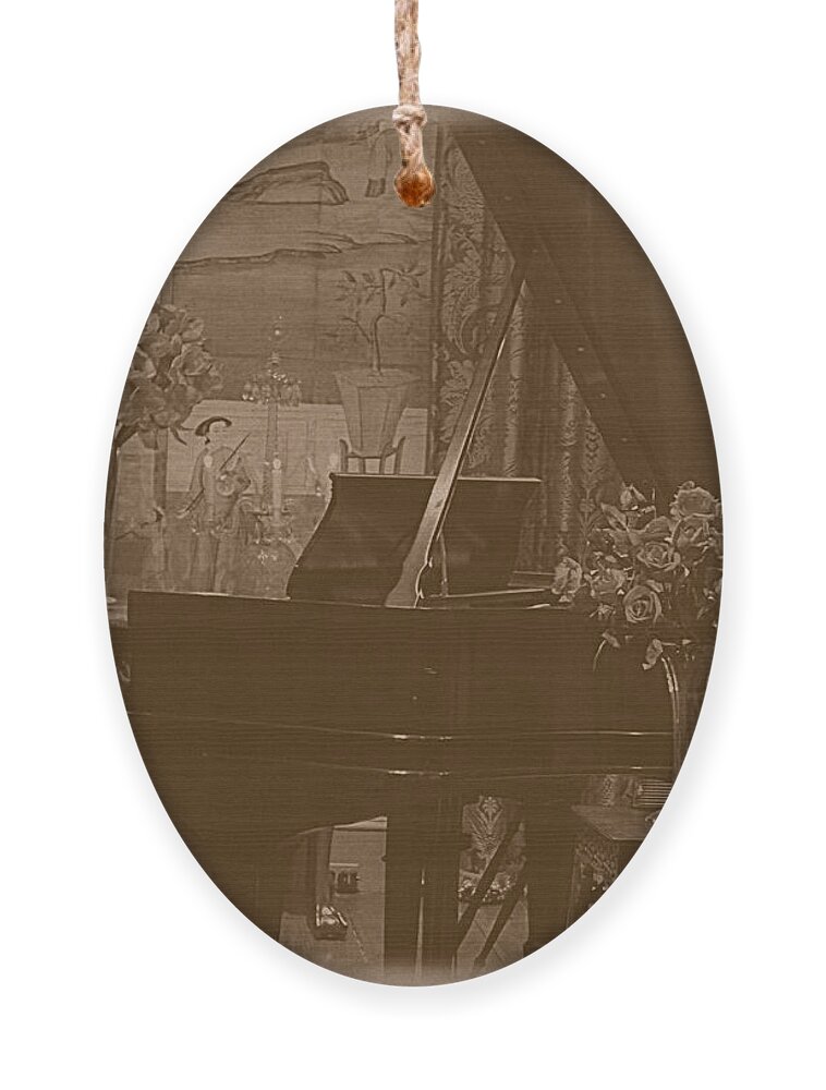 Winterthur Ornament featuring the photograph Winterthur - The Piano by Richard Reeve
