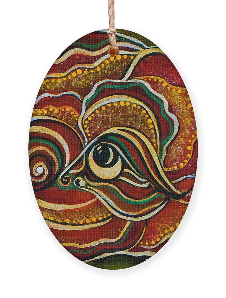 Third Eye Painting Ornament featuring the painting Wisdom Spirit Eye by Deborha Kerr