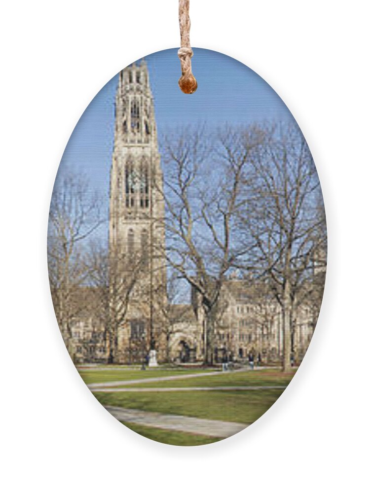 Yale Ornament featuring the photograph Yale University by Georgia Clare