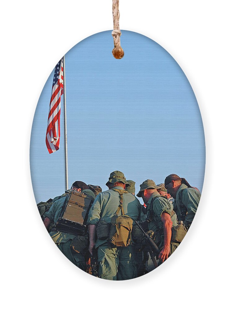 Veterans Ornament featuring the photograph Veterans Remember #2 by Carolyn Marshall