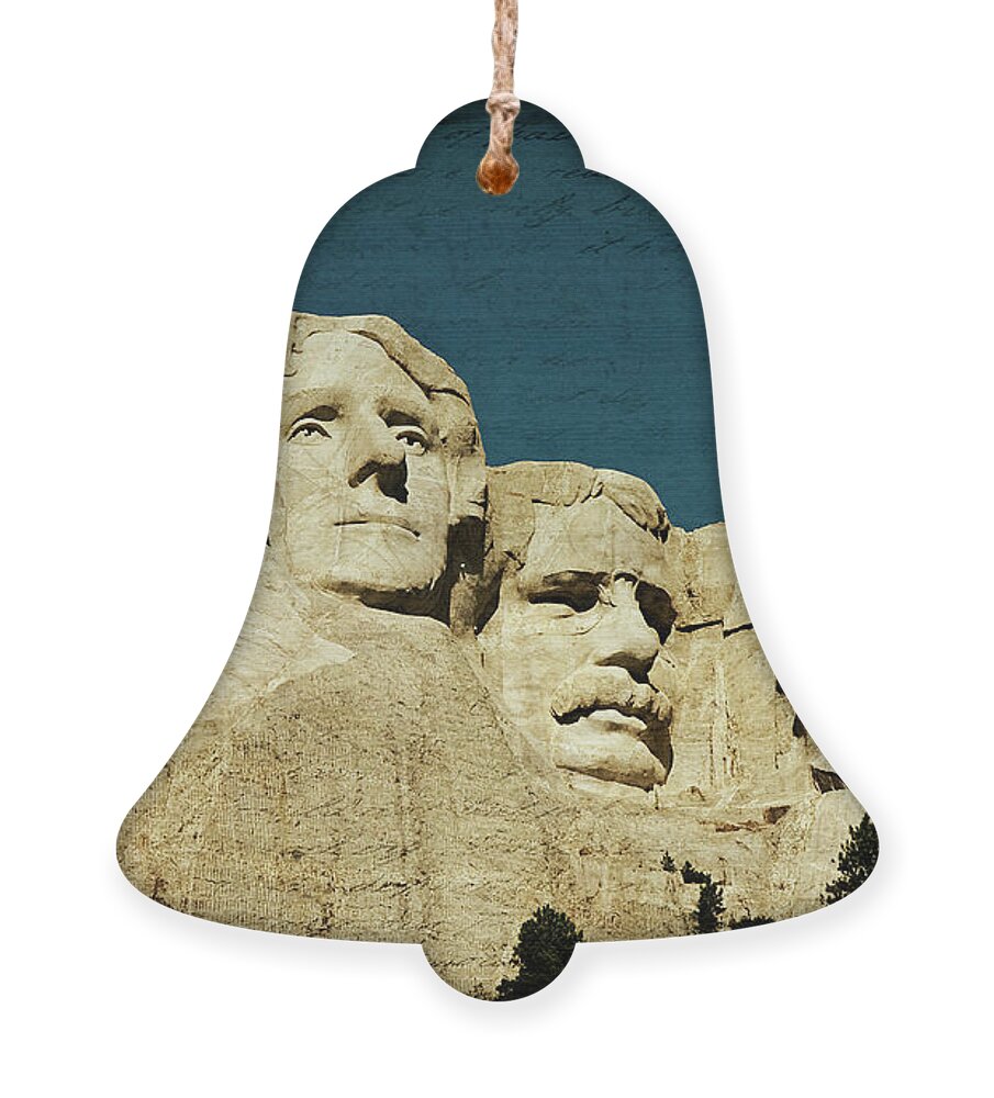 Abraham Lincoln Ornament featuring the photograph 150 Years of American History by Lana Trussell