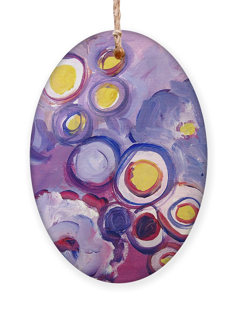 Abstract Art Ornament featuring the painting Abstract I by Patricia Awapara