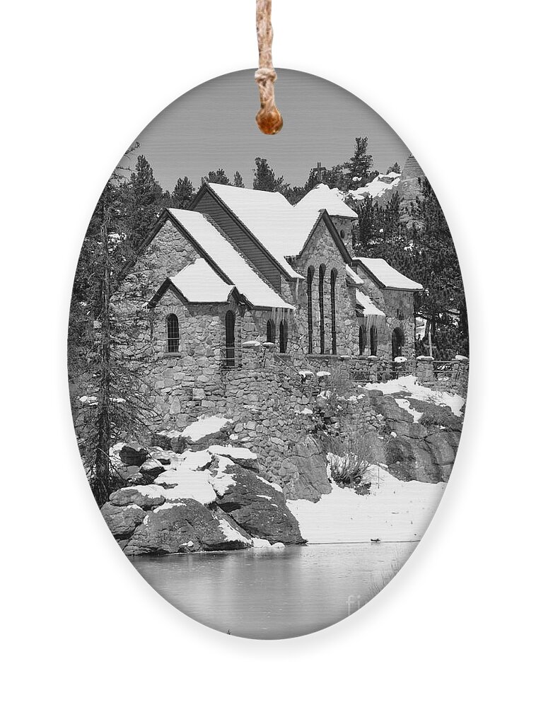 Church Ornament featuring the photograph Chapel on the Rocks No. 2 by Dorrene BrownButterfield