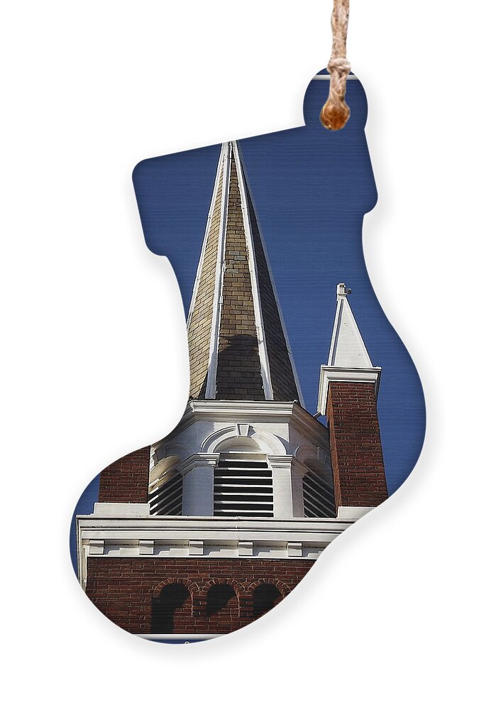 Steeples Ornament featuring the photograph Church Steeple Saints Peter and Paul Church in Hamburg NY by Rose Santuci-Sofranko
