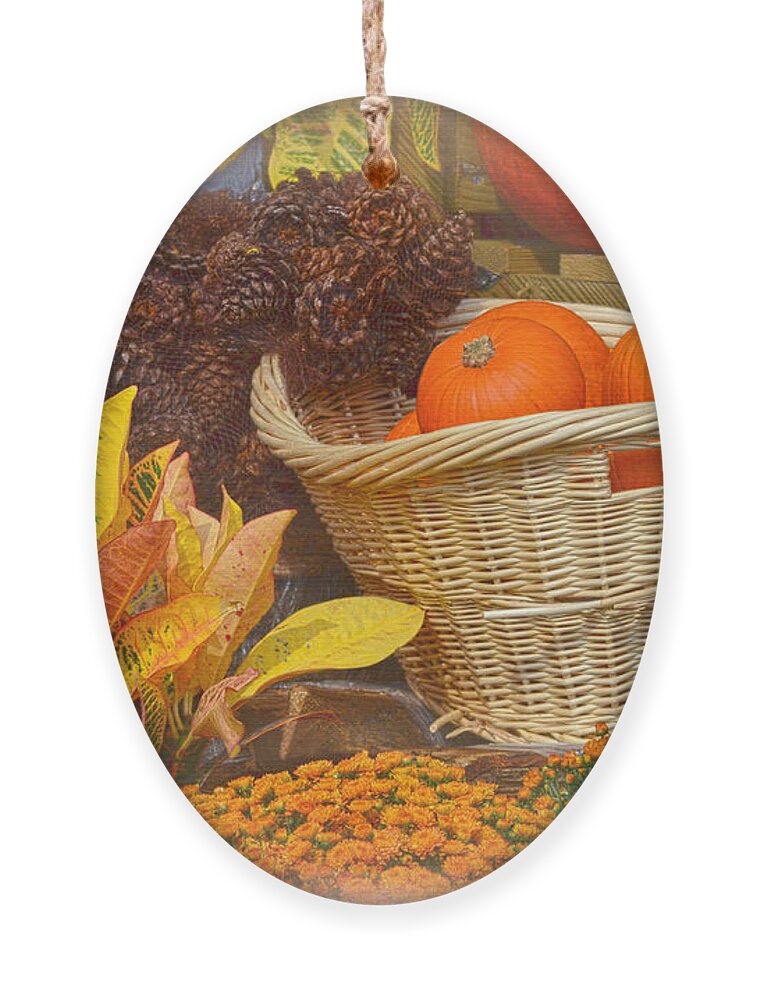 Fall Ornament featuring the photograph Fall Treasures by Sandi OReilly