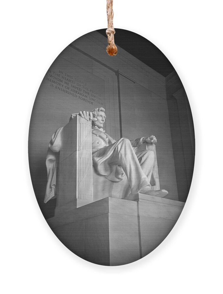 Lincoln Memorial Ornament featuring the photograph Lincoln Memorial 3 by Mike McGlothlen