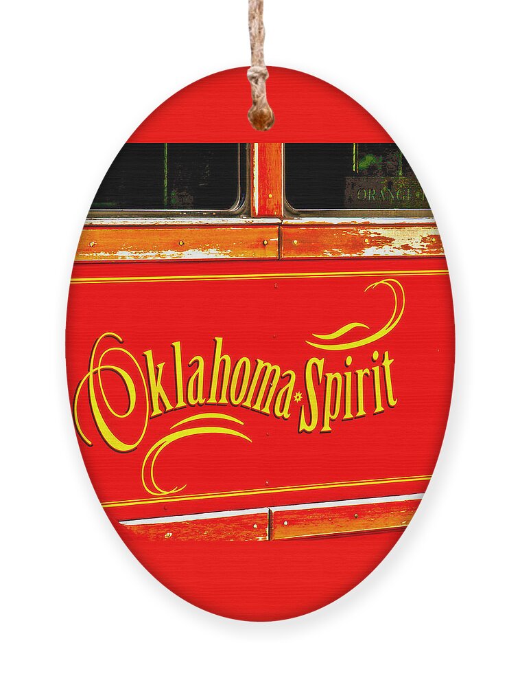 Oklahoma Ornament featuring the photograph Oklahoma Spirit by Toni Hopper