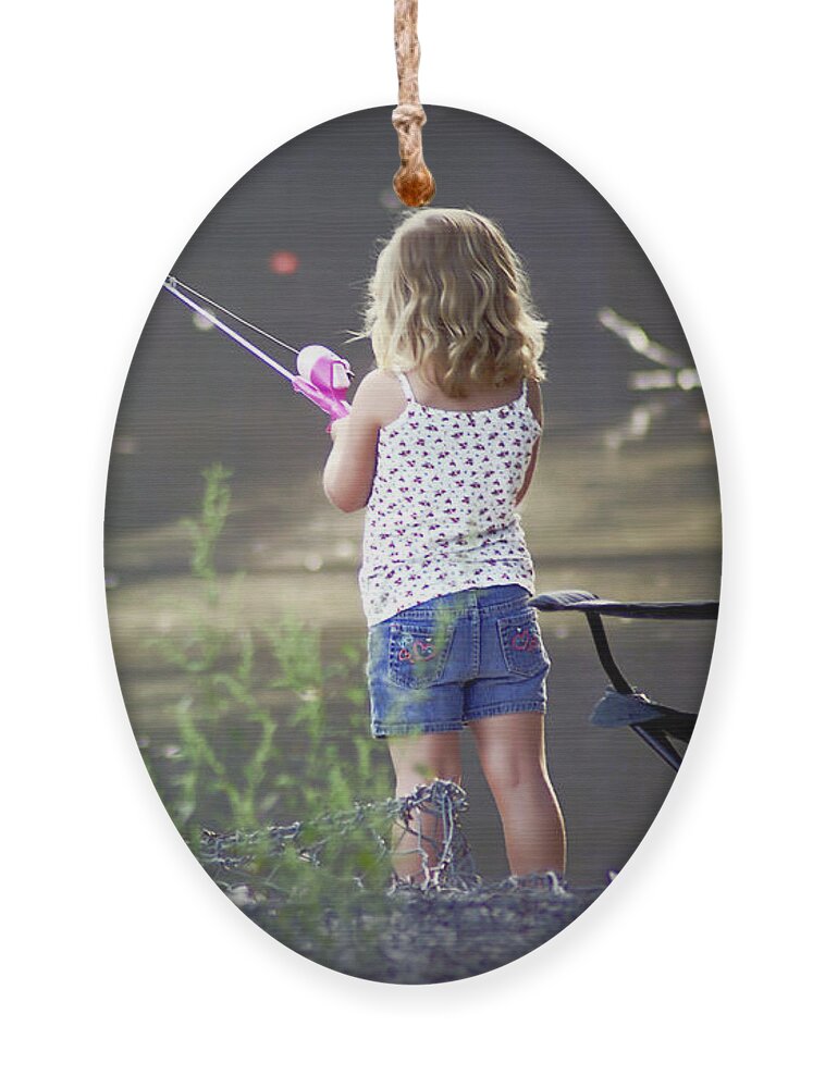 Pink Fishing Rod Ornament by Brian Wallace - Pixels