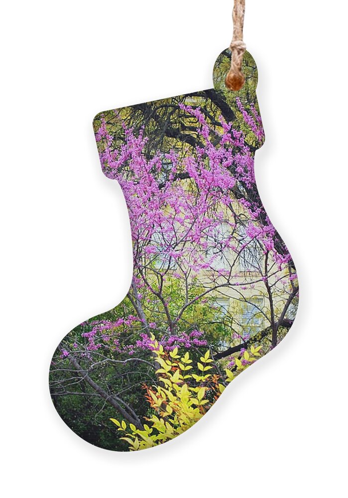 Texas Ornament featuring the photograph Spring Trees in San Antonio by Carol Groenen