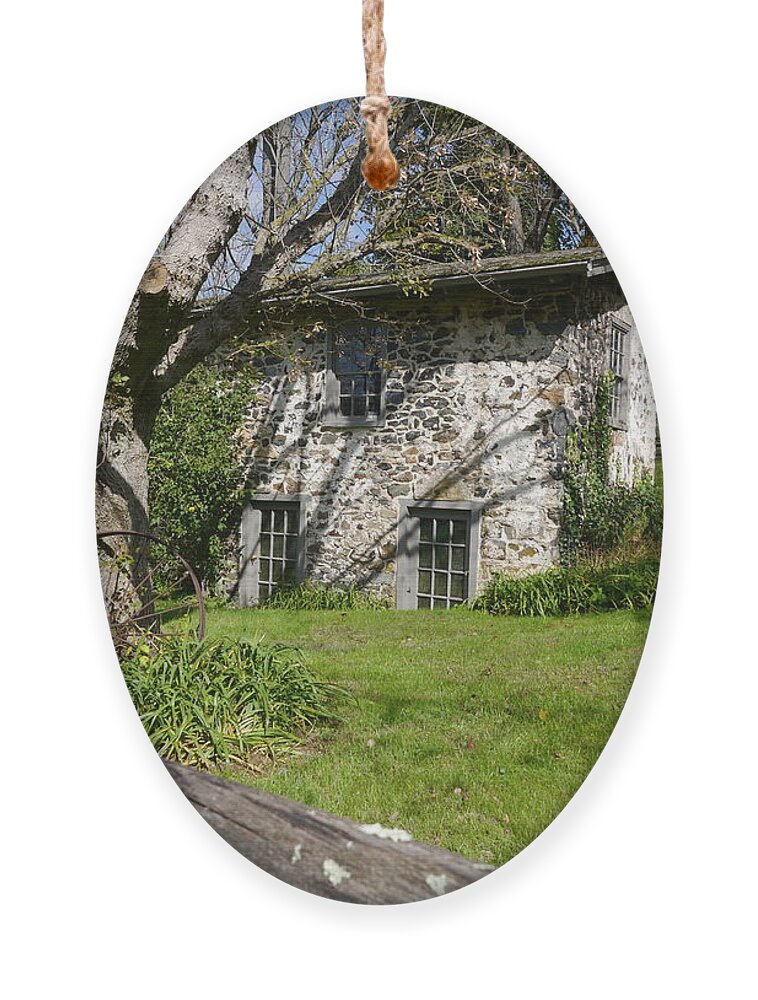 Stone Ornament featuring the photograph Stone Cottage by Richard Reeve