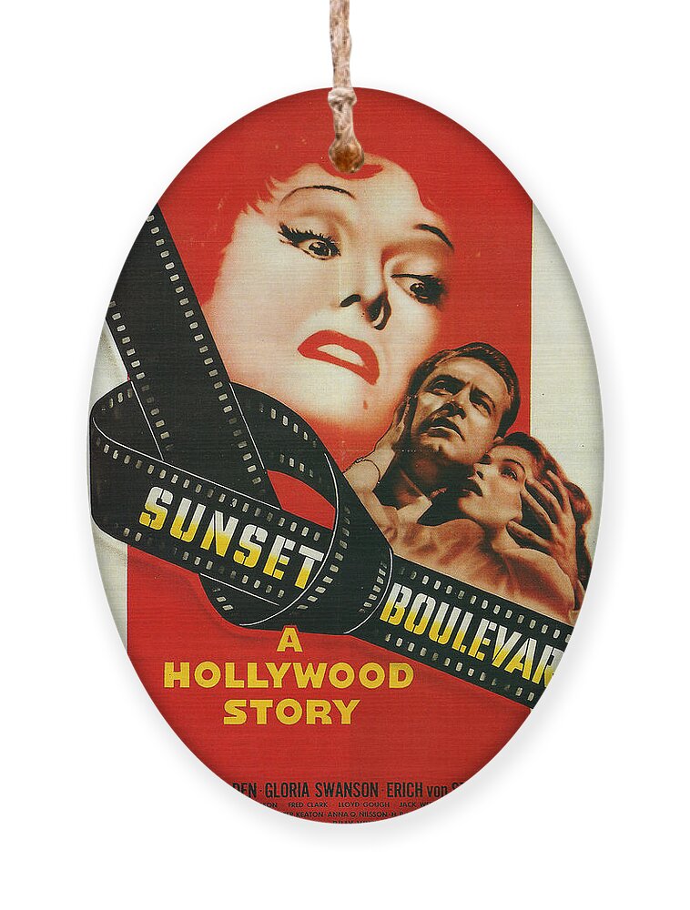 Sunset Boulevard Ornament featuring the photograph Sunset Boulevard by Georgia Clare