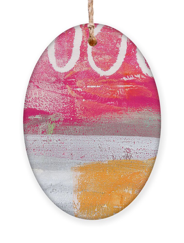 Abstract Ornament featuring the painting Sweet Summer Day by Linda Woods