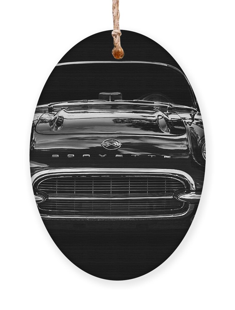 1961 Ornament featuring the photograph 1961 Corvette by Dennis Hedberg