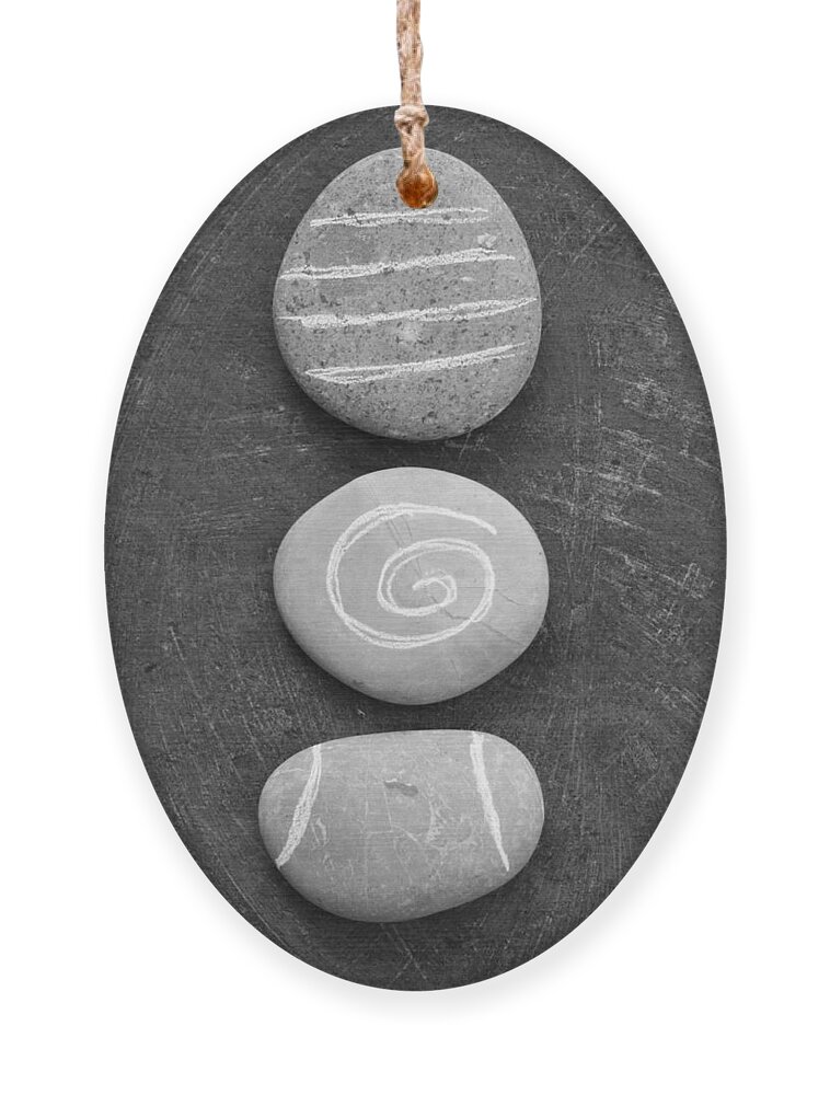 Stones Ornament featuring the mixed media Balance by Linda Woods