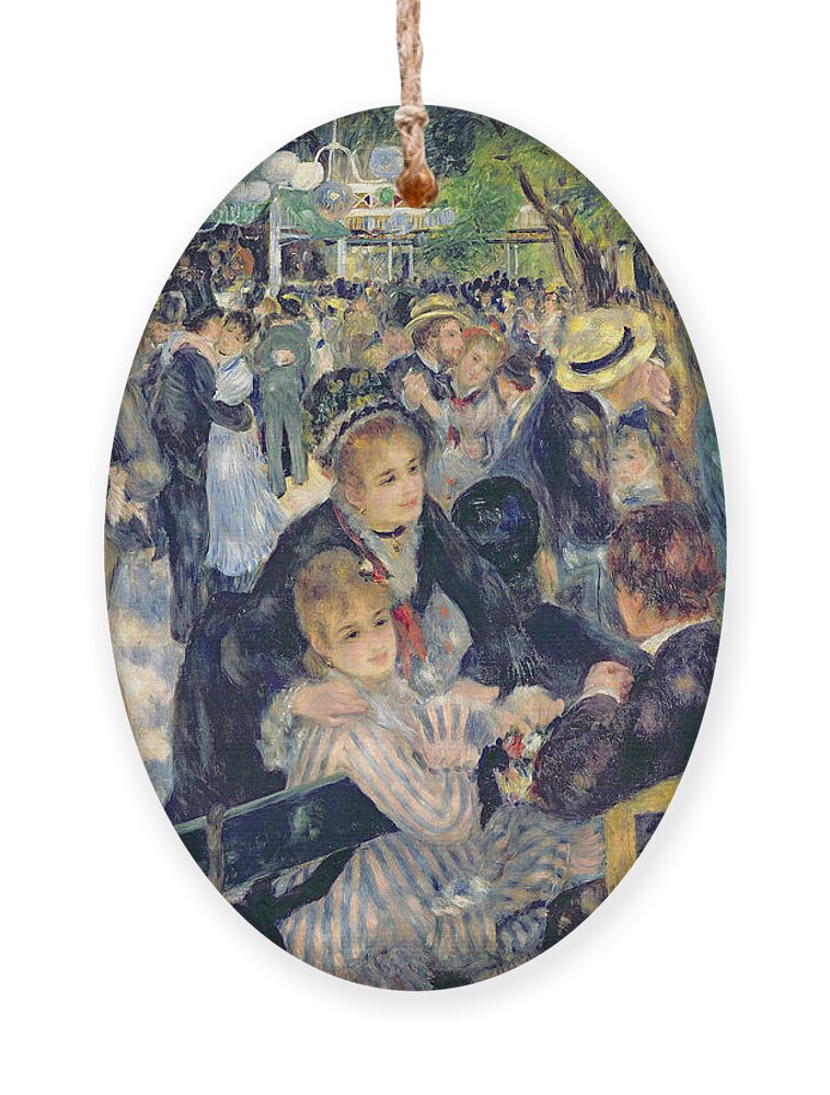 Renoir Ornament featuring the painting Ball at the Moulin de la Galette by Pierre Auguste Renoir