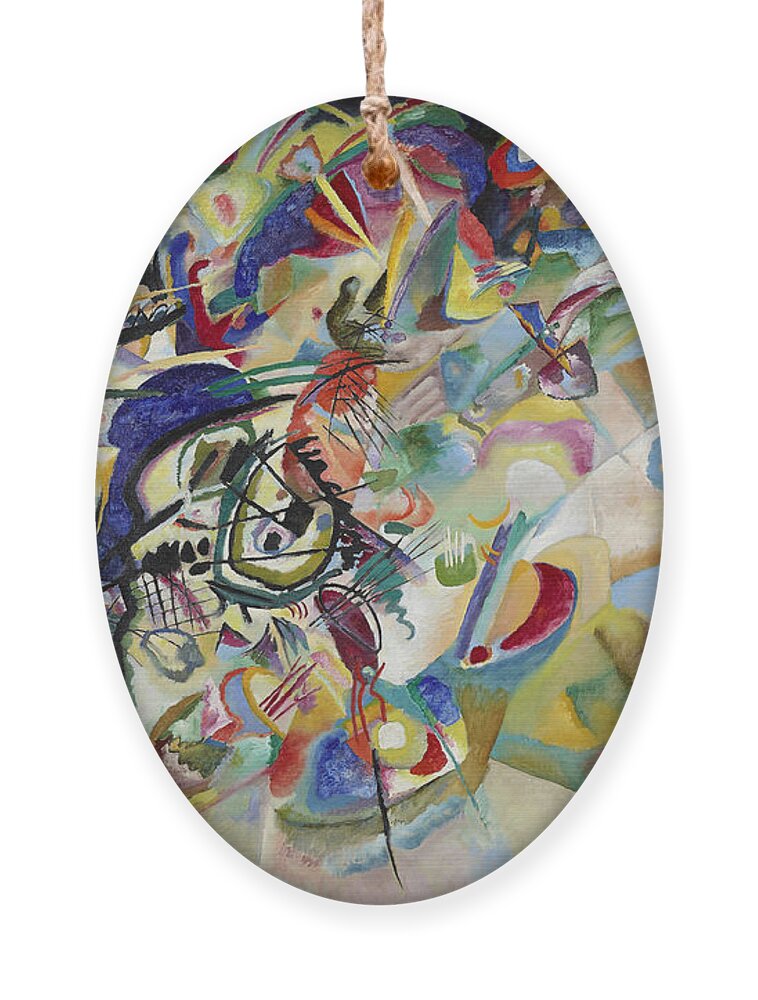 Wassily Kandinsky Ornament featuring the painting Composition VII by Wassily Kandinsky