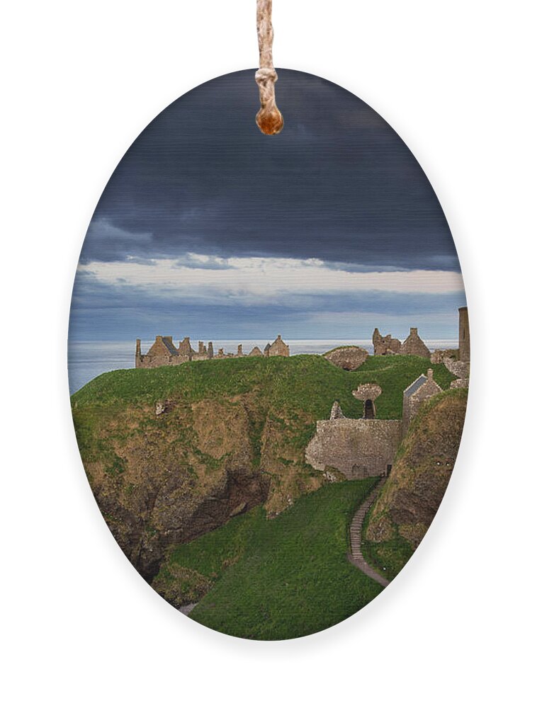 Dunnottar Castle Ornament featuring the photograph Dunnottar Castle #1 by Arterra Picture Library