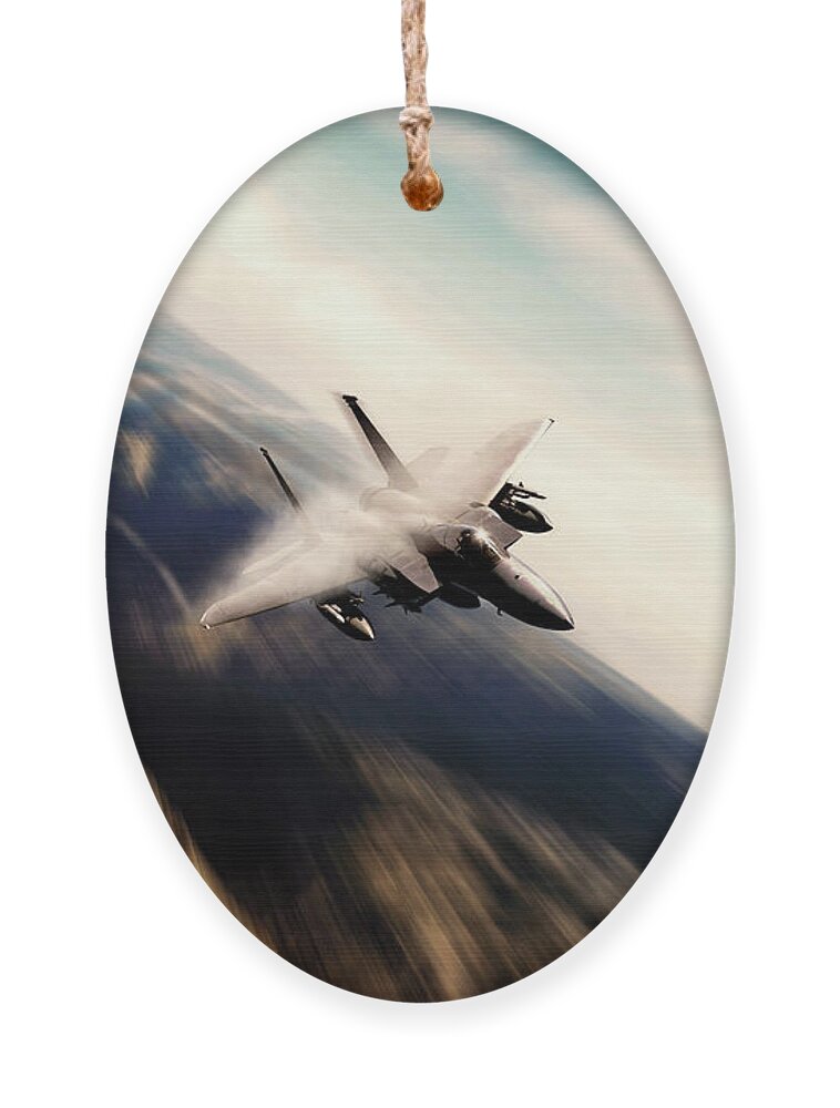 F15 Ornament featuring the digital art Eagle Hunter #1 by Airpower Art