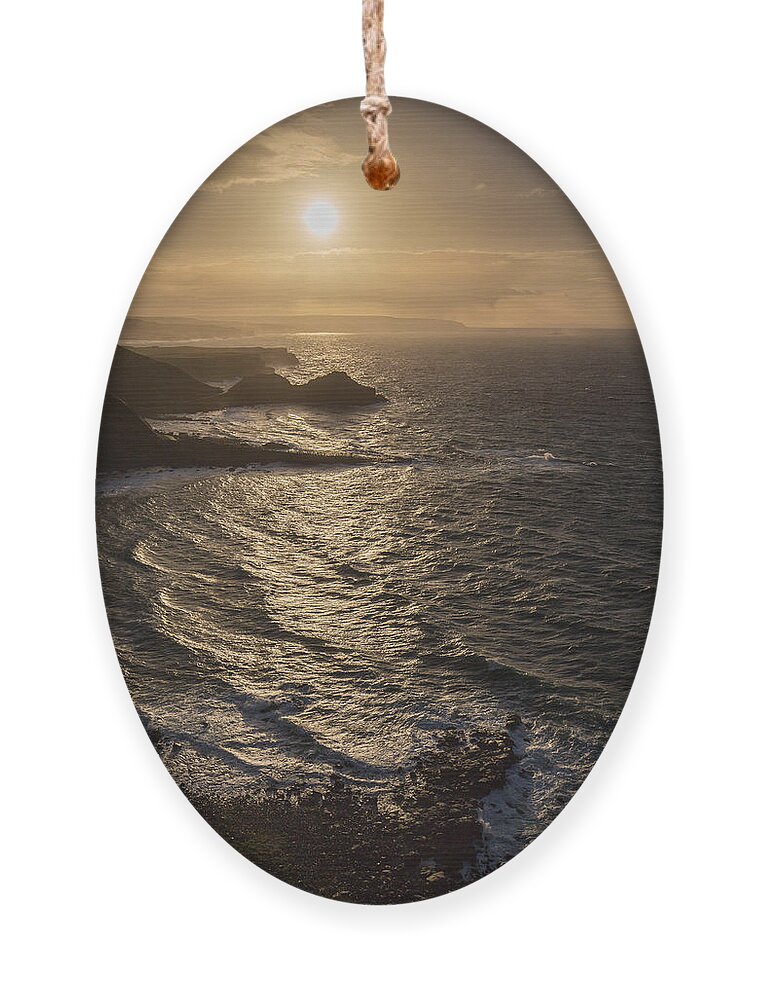 Giants Ornament featuring the photograph Giants Causeway 5 #1 by Nigel R Bell