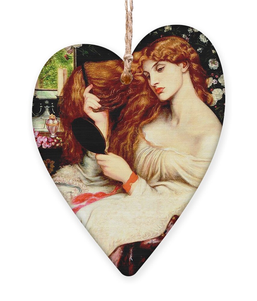 Dante Gabriel Rossetti Ornament featuring the painting Lady Lilith by Dante Gabriel Rossetti