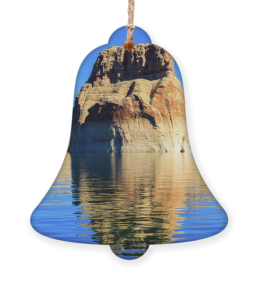Lone Rock Canyon Ornament featuring the photograph Lone Rock Canyon #1 by Raul Rodriguez