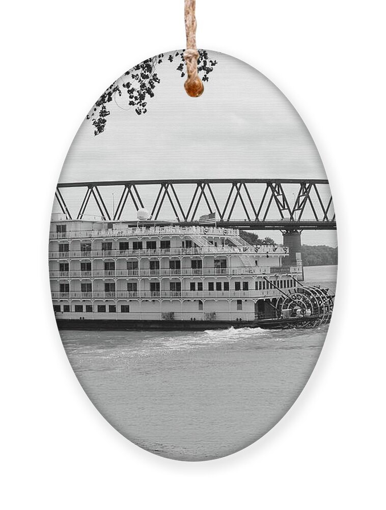  Ornament featuring the photograph Queen of the Mississippi #1 by Holden The Moment