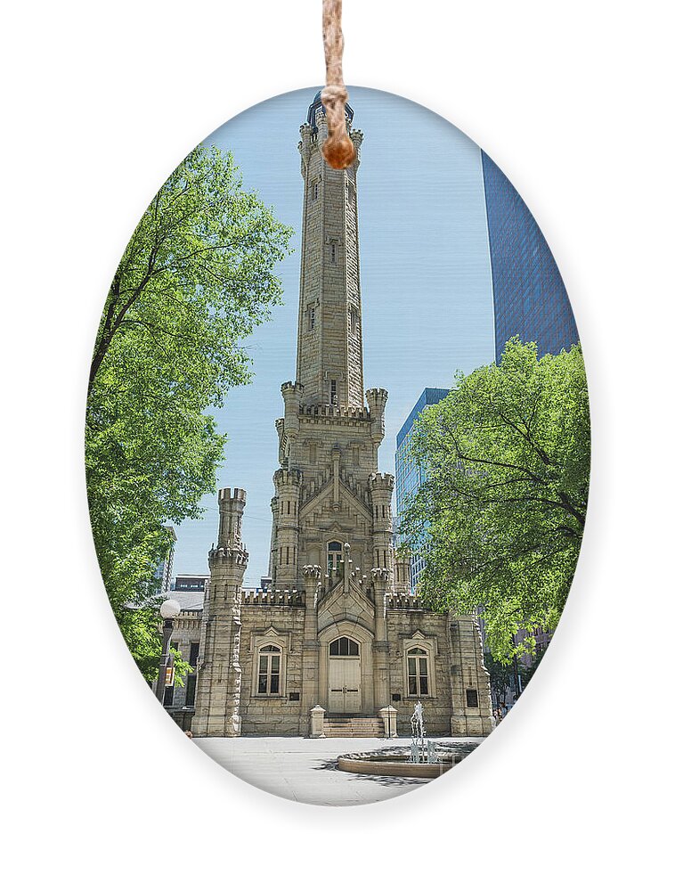 806 North Michigan Avenue Ornament featuring the photograph The Water Tower by David Levin