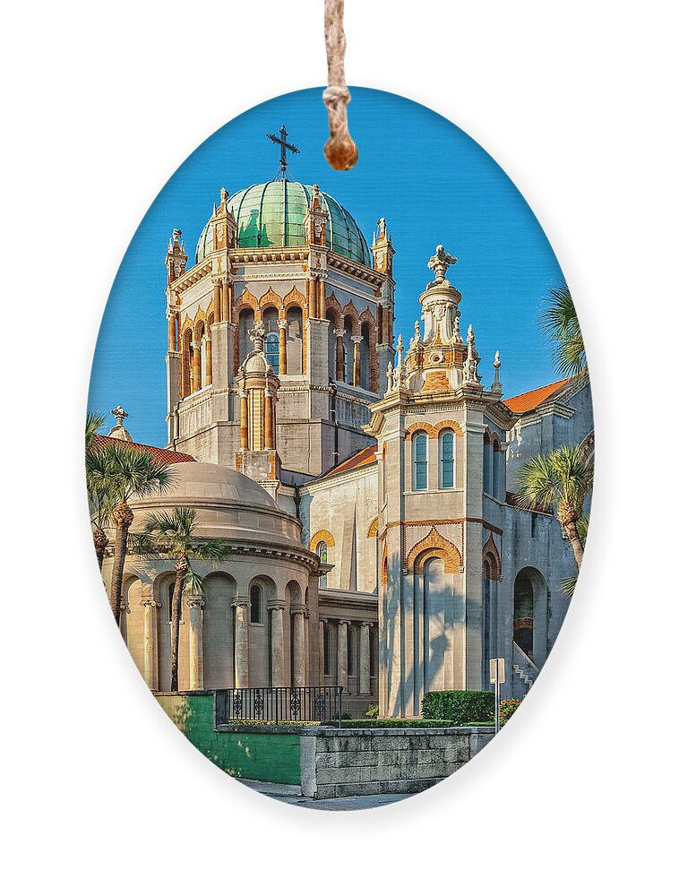 Structure Ornament featuring the photograph Flagler Memorial Presbyterian Church 3 by Christopher Holmes
