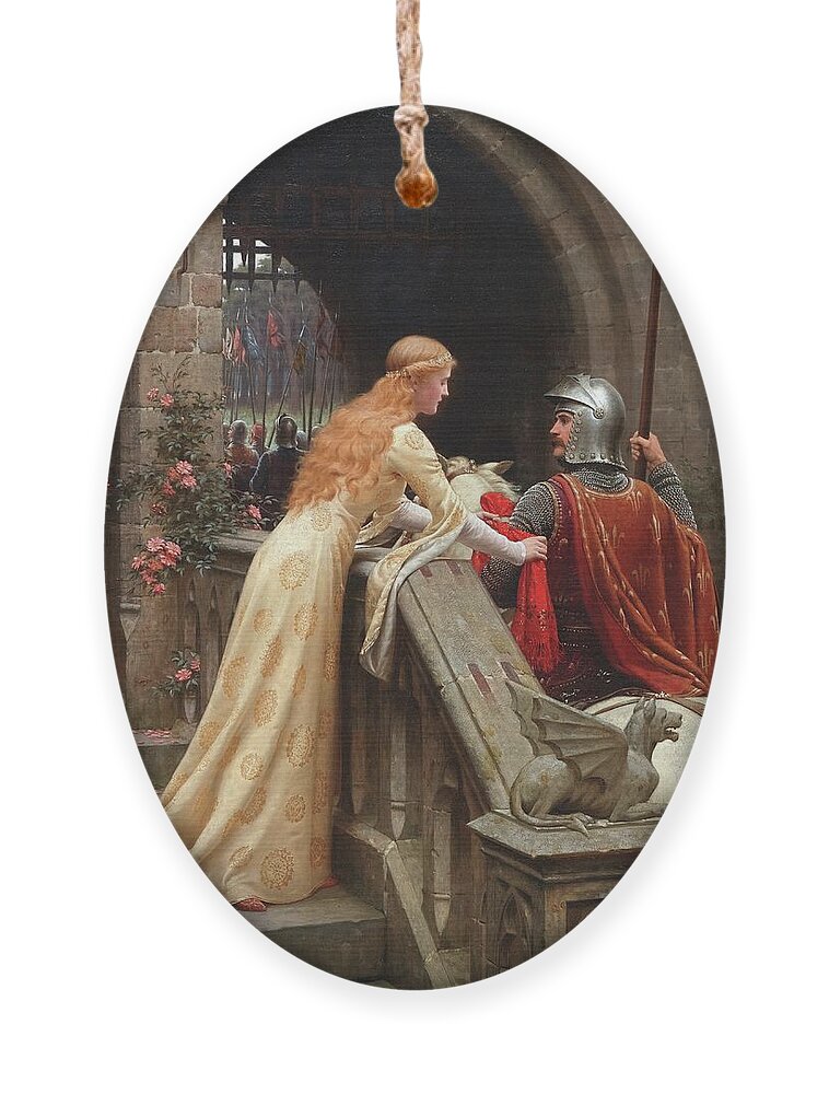God Speed Ornament featuring the painting God Speed by Edmund Blair Leighton