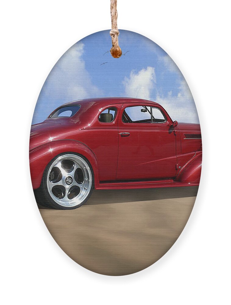 Transportation Ornament featuring the photograph 37 Chevy Coupe by Mike McGlothlen
