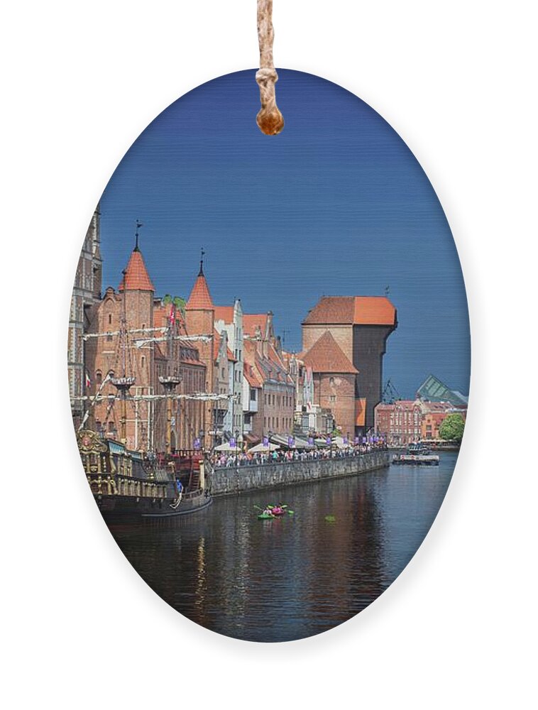 Gdansk Ornament featuring the photograph A Day in Gdansk by Robert Grac