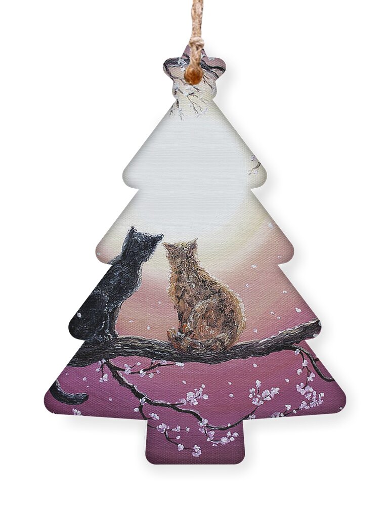 Zen Ornament featuring the painting A Shared Moment by Laura Iverson