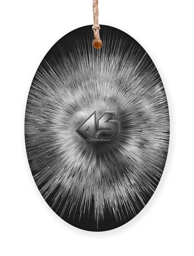 A-synchronous Ornament featuring the digital art A-Synchronous Ethereal Flare by Rolando Burbon