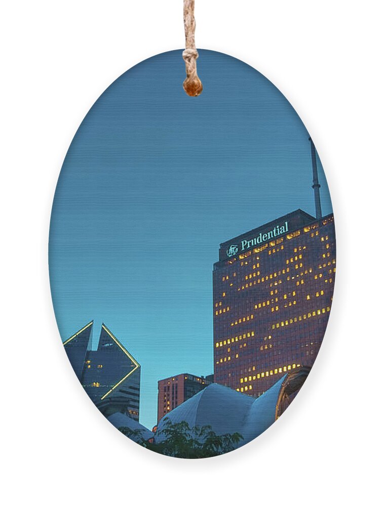 Chicago Ornament featuring the photograph A View from Millenium Park by David Levin
