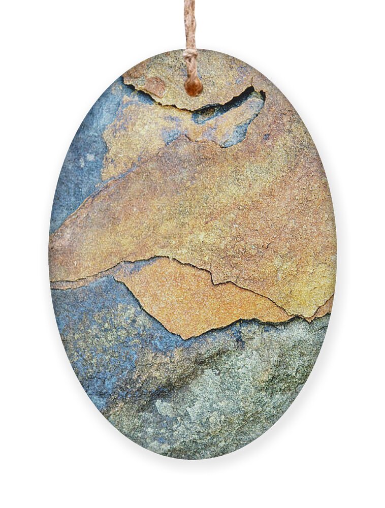 Abstract Rock Ornament featuring the photograph Abstract Rock by Christina Rollo
