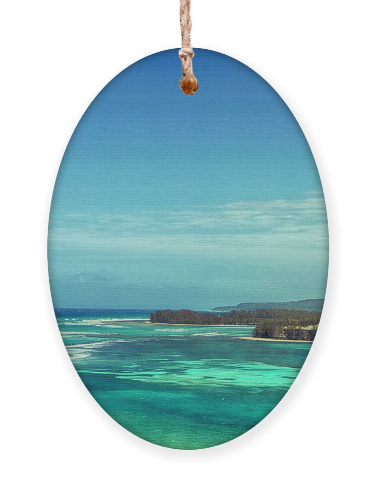 Brilliant Color Dominates The Day In This Tropical Paradise. Ornament featuring the photograph Almost Heaven by Judy Hall-Folde