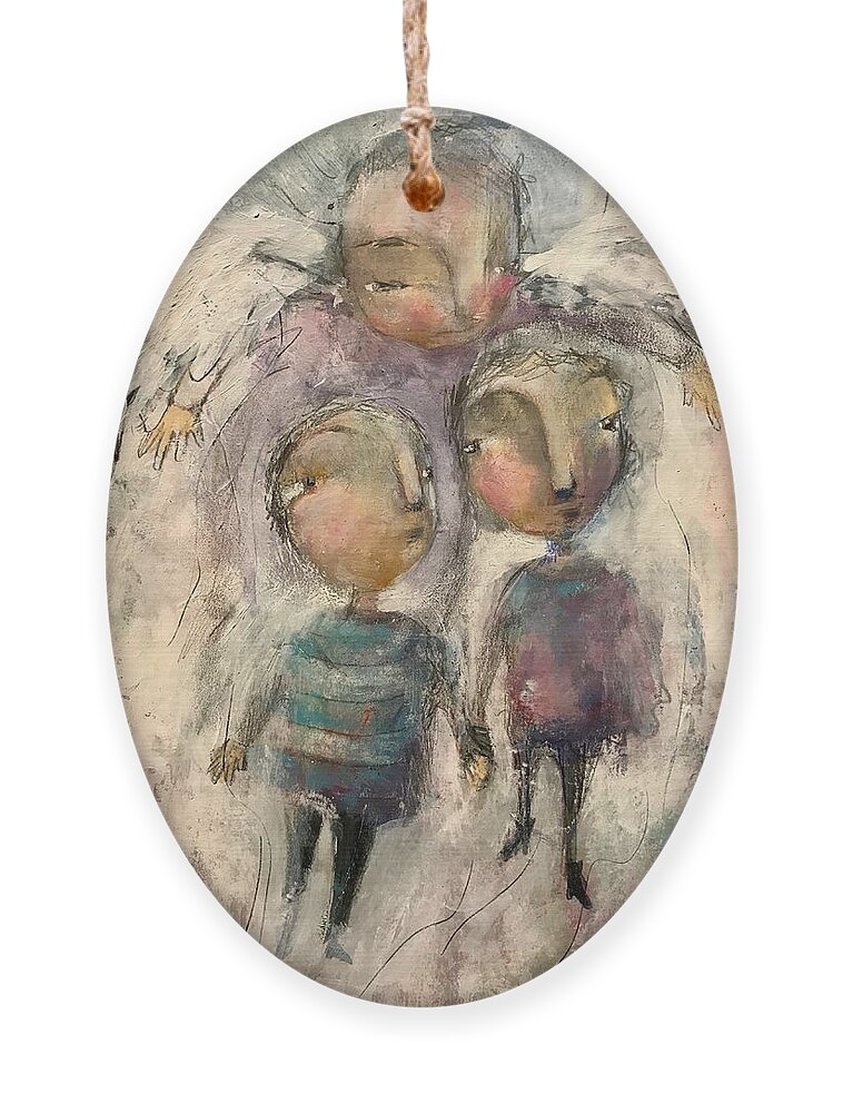 Mother Ornament featuring the mixed media Always With You by Eleatta Diver