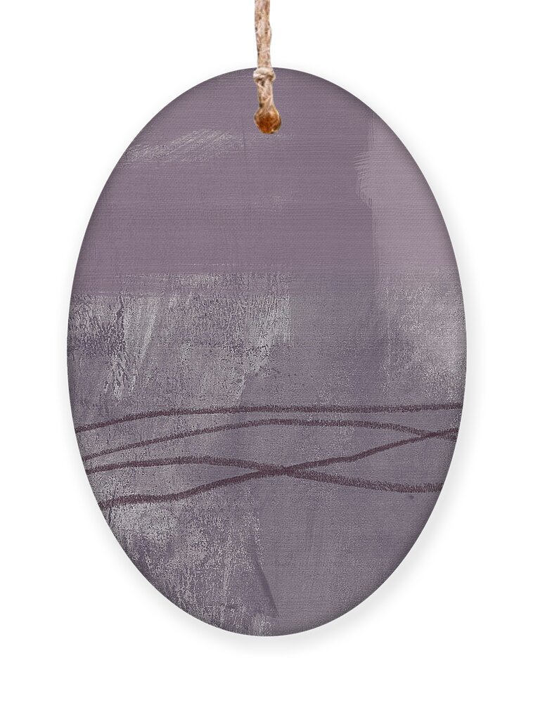 Abstract Ornament featuring the painting Amethyst 1- Abstract Art by Linda Woods by Linda Woods