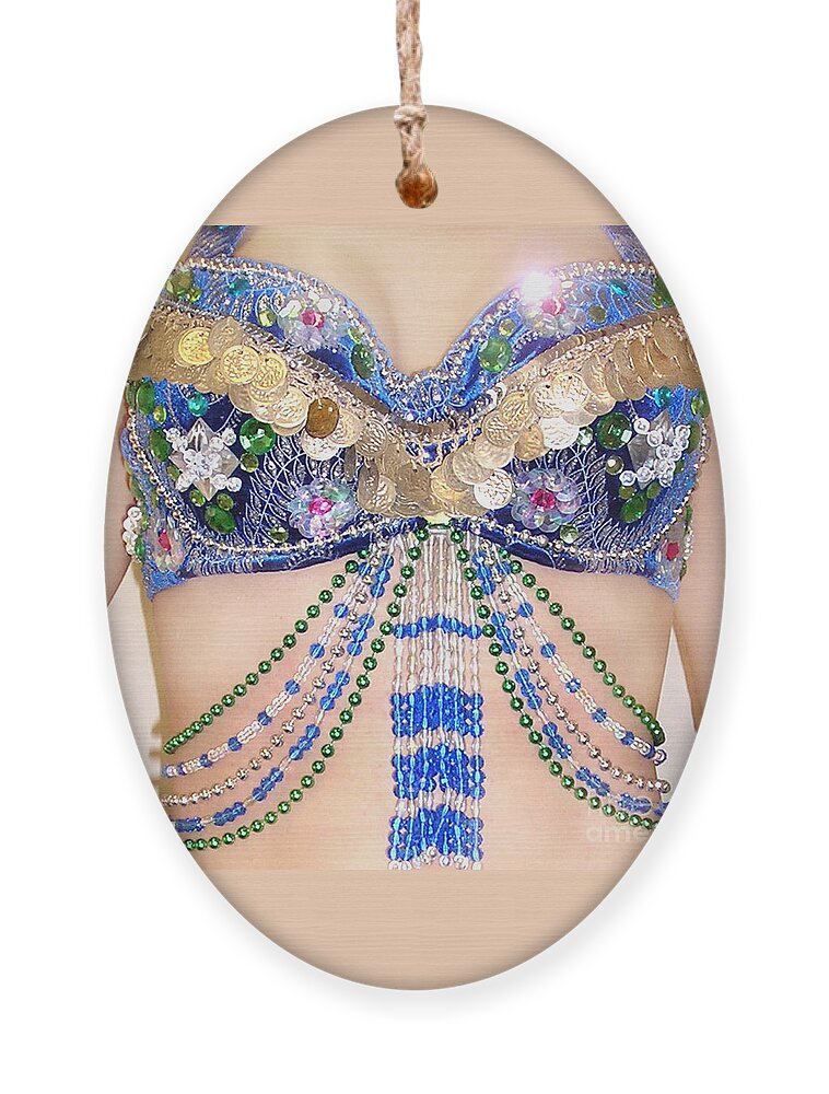 Ameynra belly dance costume bra with coins Ornament by Sofia Goldberg -  Fine Art America