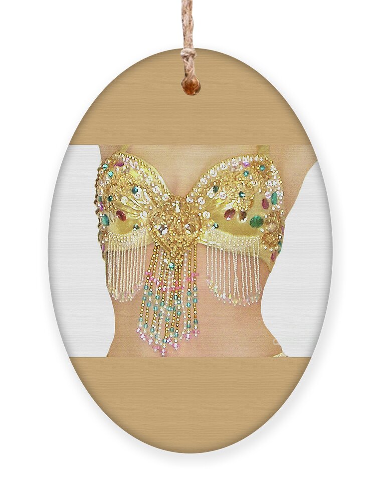 Ameynra design - gold bra for belly dance Ornament by Sofia Goldberg -  Pixels