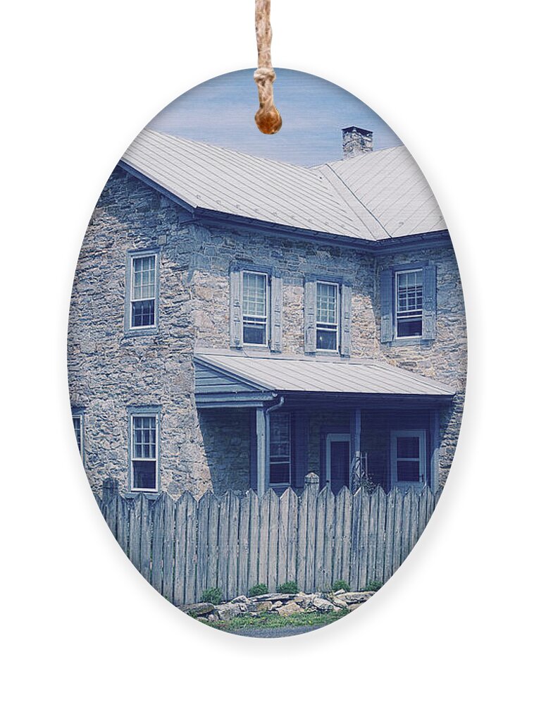 Amish Home Ornament featuring the photograph Amish Home by Angie Tirado